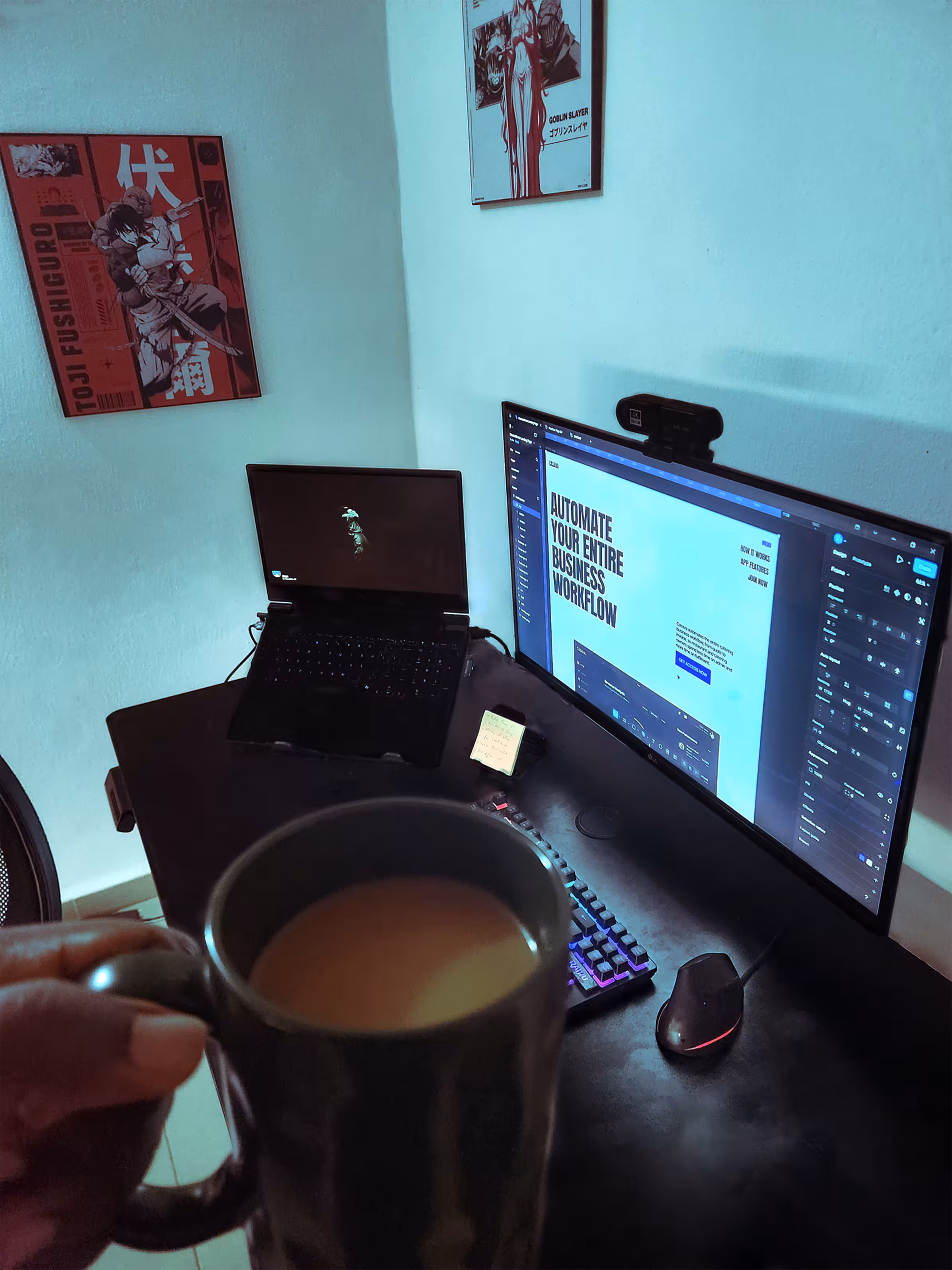 workstation shot