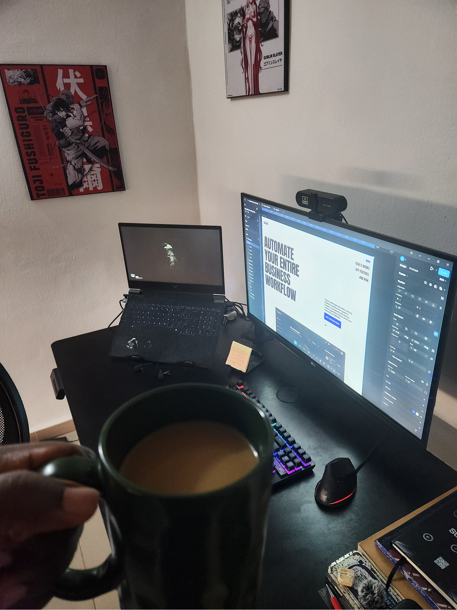 workstation shot